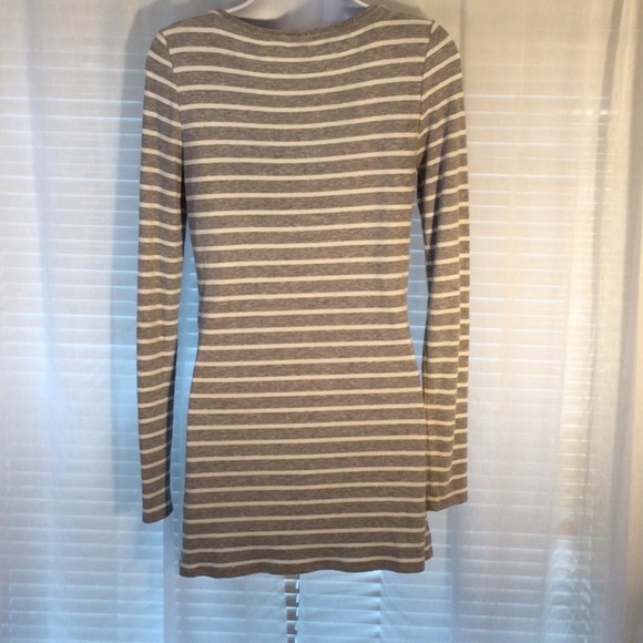 White House Black Market Long Sleeve Striped Tunic/Dress Sz S - Picture 6 of 12